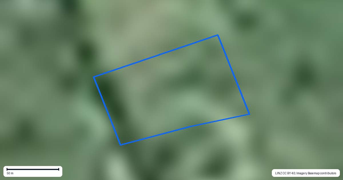 Property context map for 176B State Highway 2, Mangatawhiri