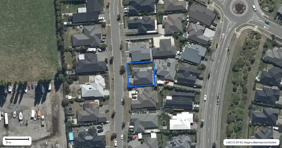 Property context map for 118 Metehau Street, Marshland, Christchurch
