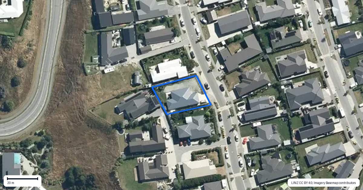 Property context map for 22 Myles Way, Lower Shotover, Queenstown