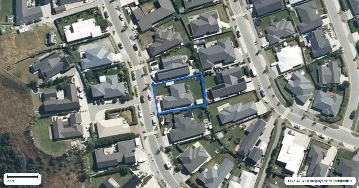 Property context map for 17 Myles Way, Lower Shotover, Queenstown