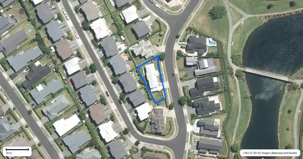 Property context map for 21 Edgewater Drive, Karaka, Papakura