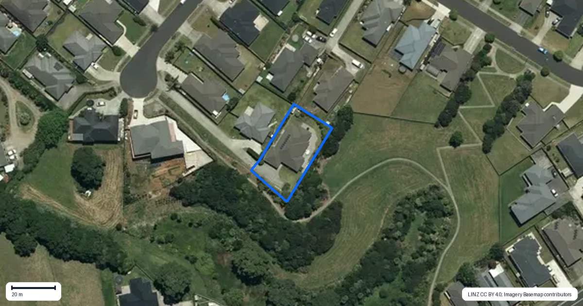 Property context map for 17 Millbrae Place, Pokeno