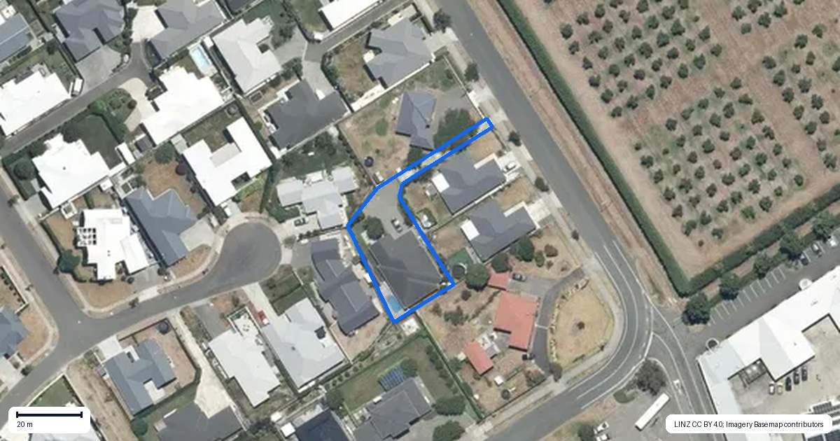 Property context map for 75A Arataki Road, Havelock North