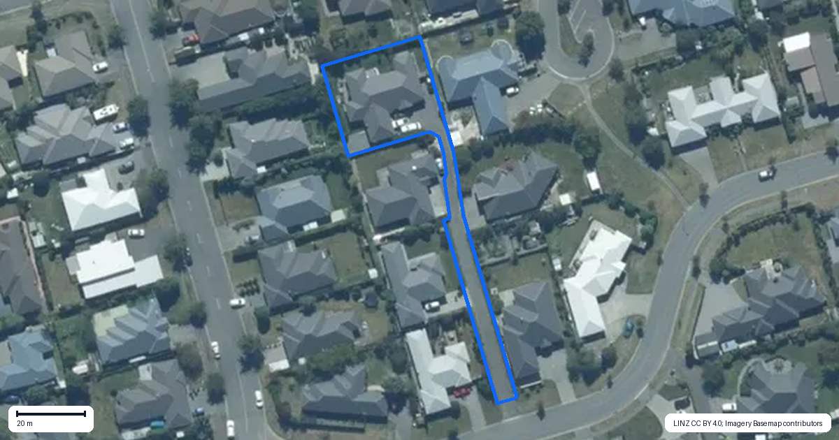 Property context map for 7B Shadbolt Lane, Rolleston