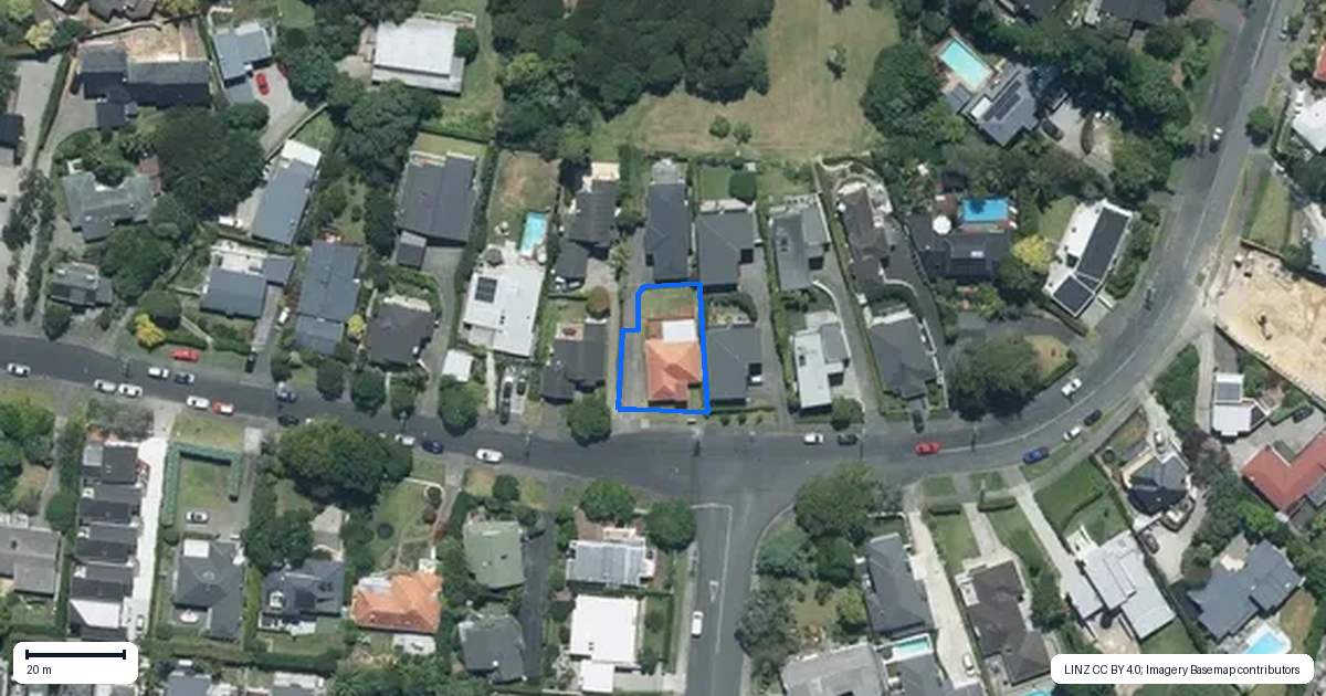 Property context map for 40 Rutherford Terrace, Meadowbank, Auckland