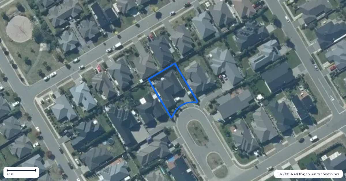 Property context map for 10 Appleton Court, Rolleston