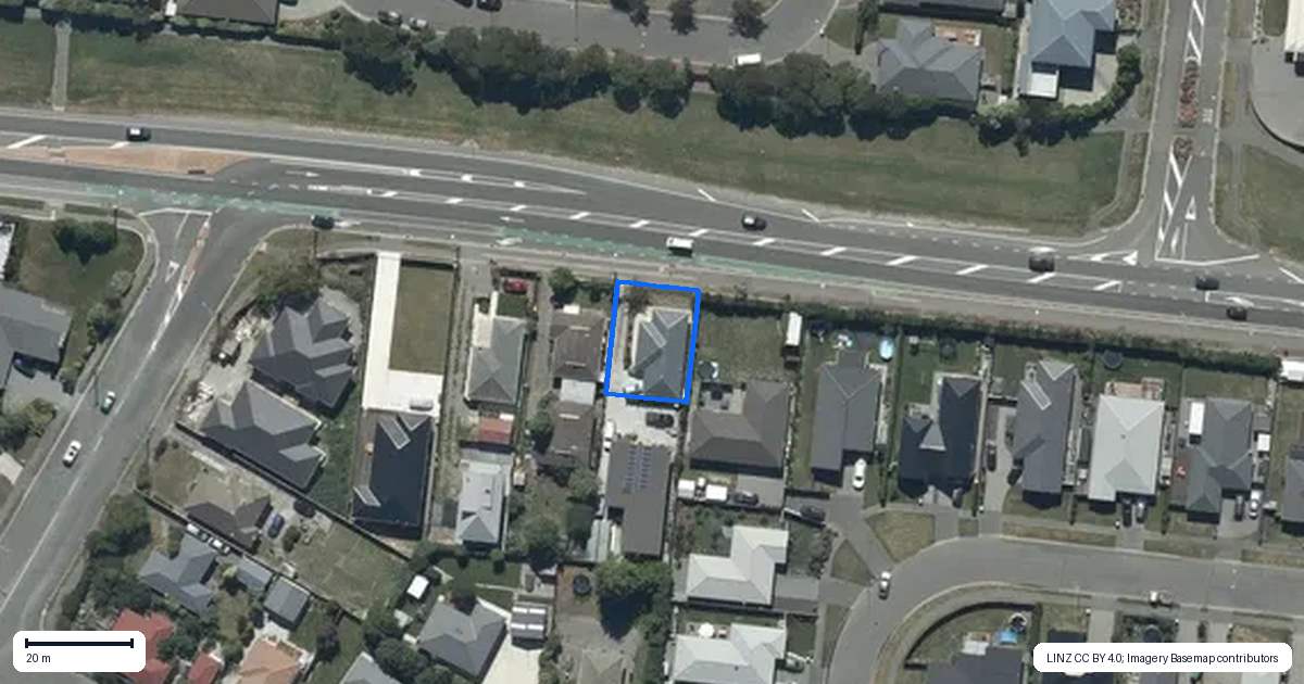 Property context map for 1/88 Travis Road, Burwood, Christchurch