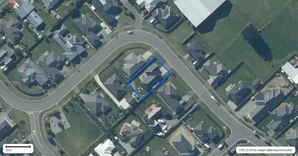 Property context map for 20 Cressy Place, Darfield