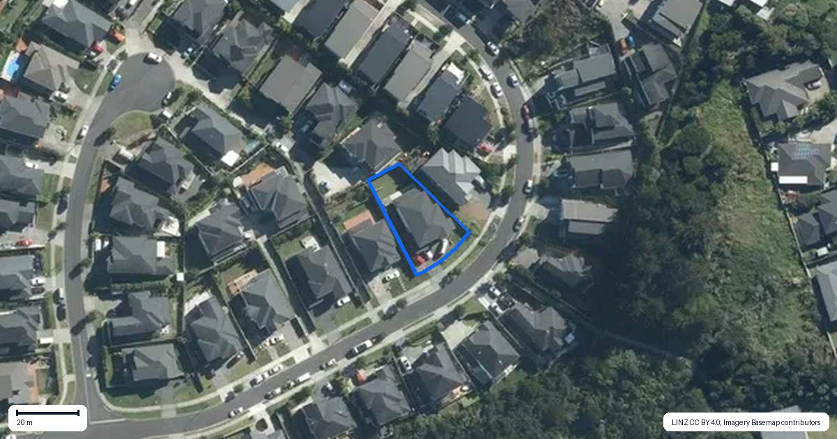 Property context map for 21 Ascension Crescent, Orewa