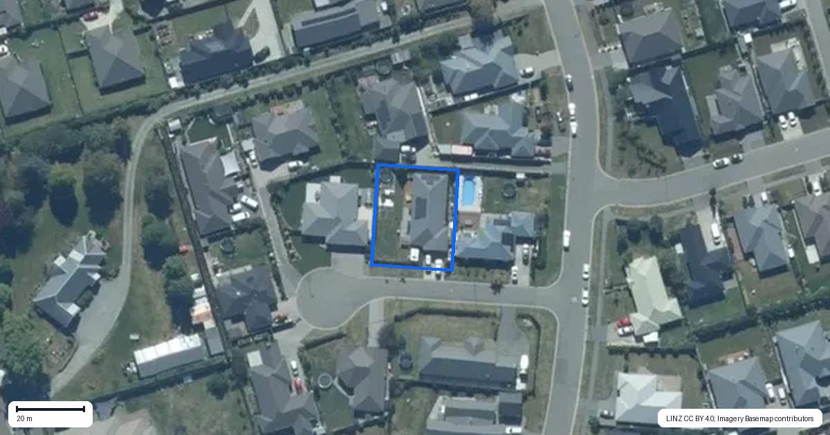 Property context map for 4 Diane Place, Rolleston