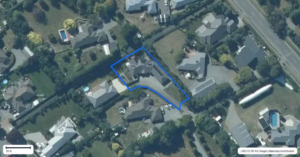Property context map for 725A East Maddisons Road, Rolleston