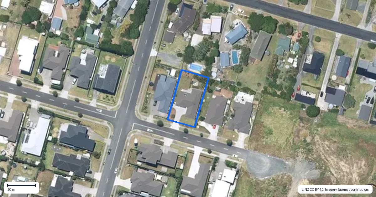 Property context map for 80 Seventh View Avenue, Beachlands, Auckland