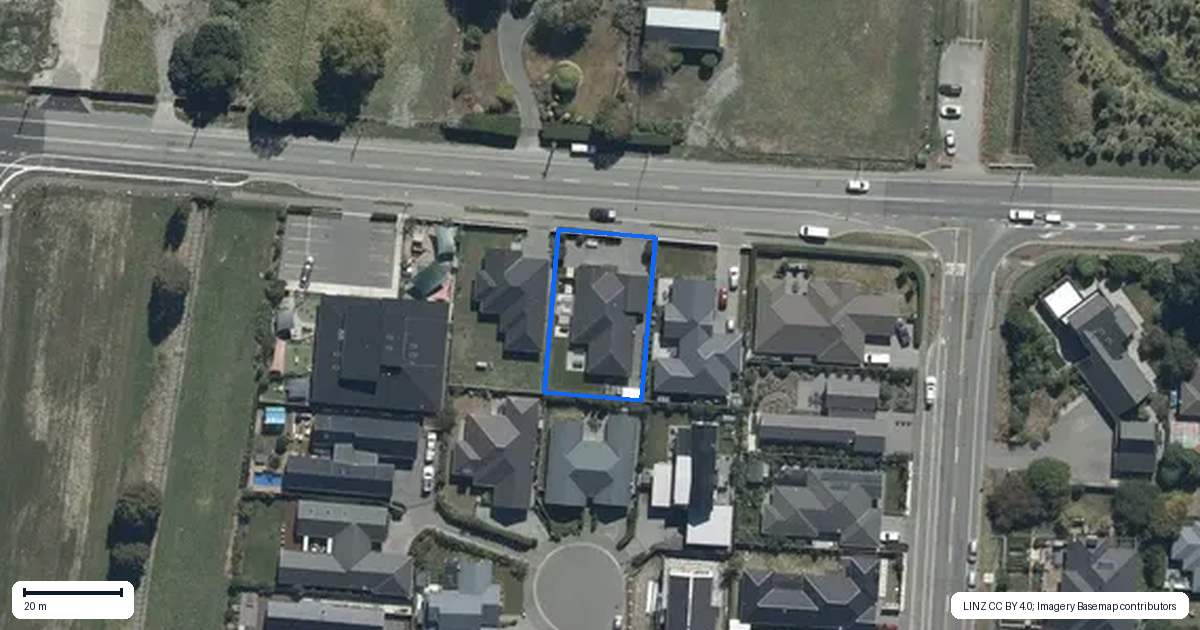 Property context map for 135 Styx Mill Road, Casebrook, Christchurch