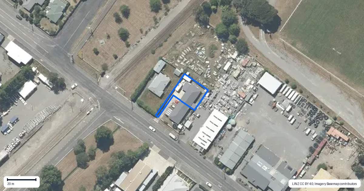 Property context map for 158B Belvedere Road, Carterton