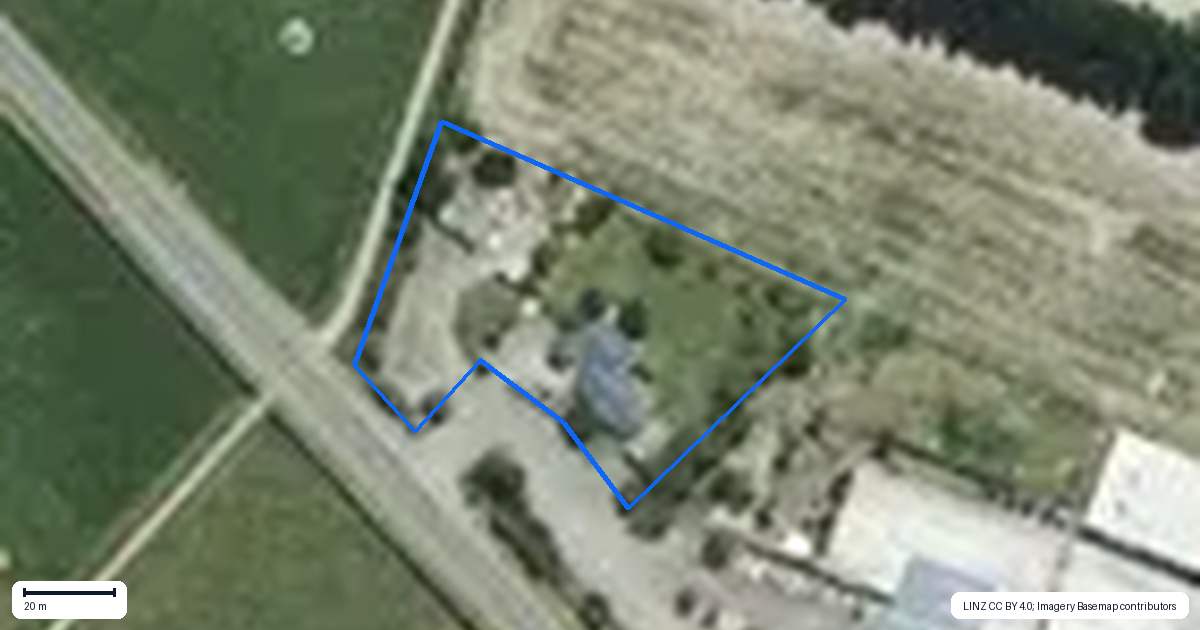 Property context map for 84 Thornton Road, Thornton, Whakatane