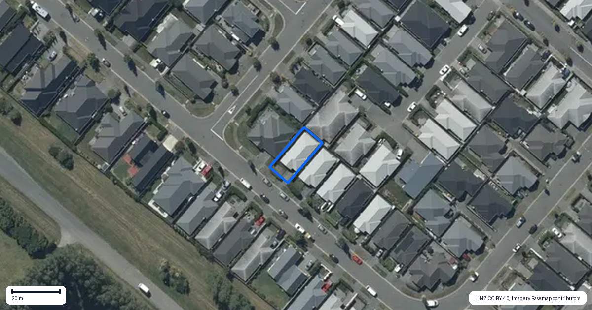 Property context map for 66 Packard Crescent, Halswell, Christchurch