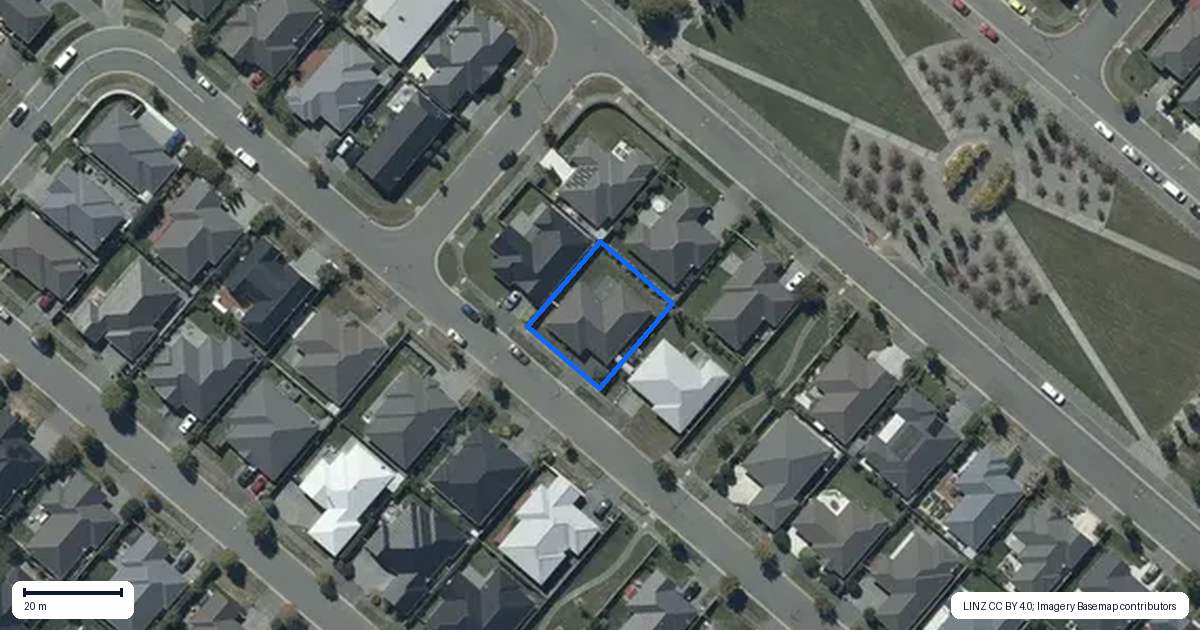 Property context map for 22 Bradwell Crescent, Halswell, Christchurch