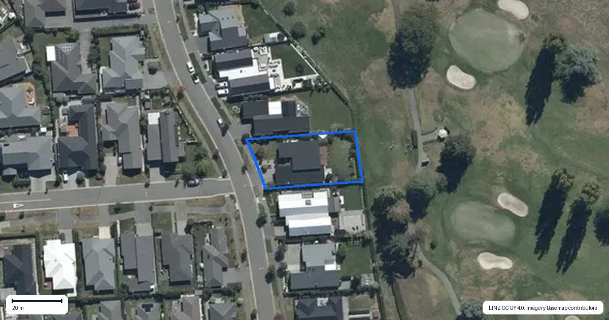 Property context map for 44 Ruapani Street, Marshland, Christchurch