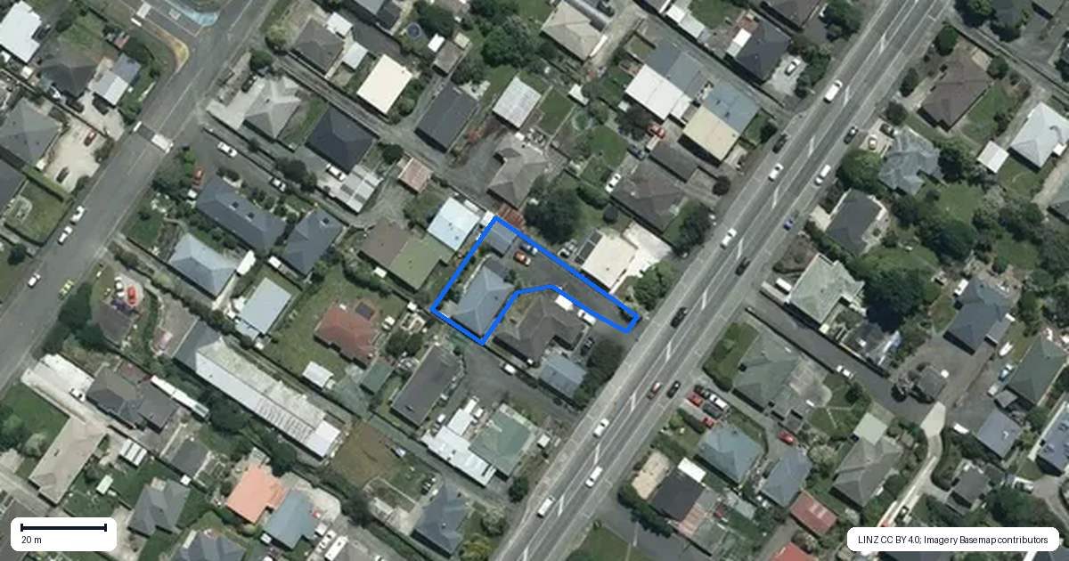 Property context map for 174 Waimea Road, Nelson South, Nelson