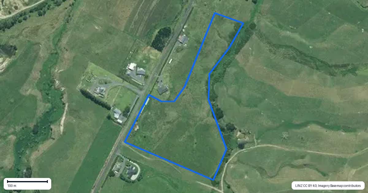 Property context map for 890 Findlay Road, Pukorokoro / Miranda, Kaiaua