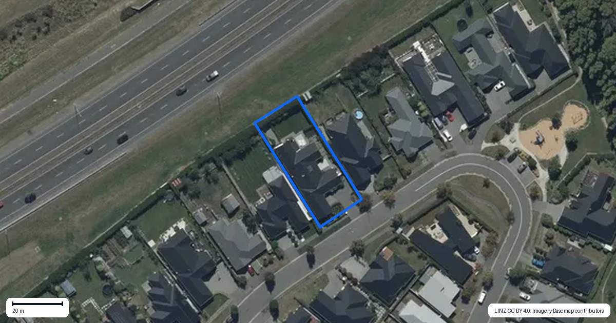Property context map for 46 Bronco Drive, Aidanfield, Christchurch
