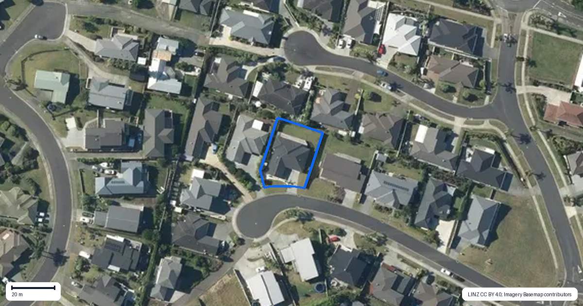 Property context map for 12 Ariel Place, Snells Beach
