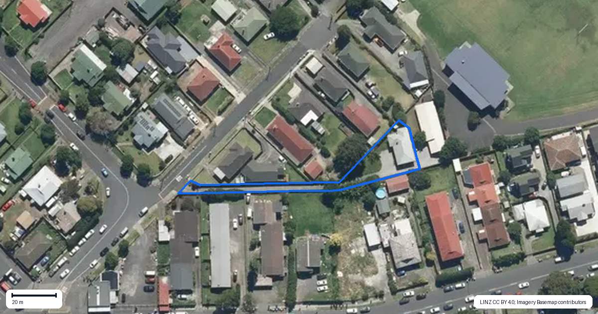 Property context map for 12 Kuranui Place, Otahuhu, Auckland