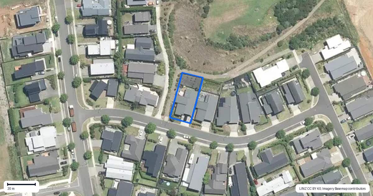 Property context map for 16 Knoll Rise, Pukekohe