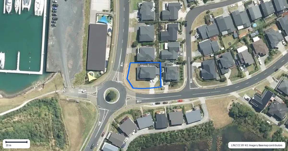 Property context map for 1 Parkview Drive, Gulf Harbour, Whangaparaoa