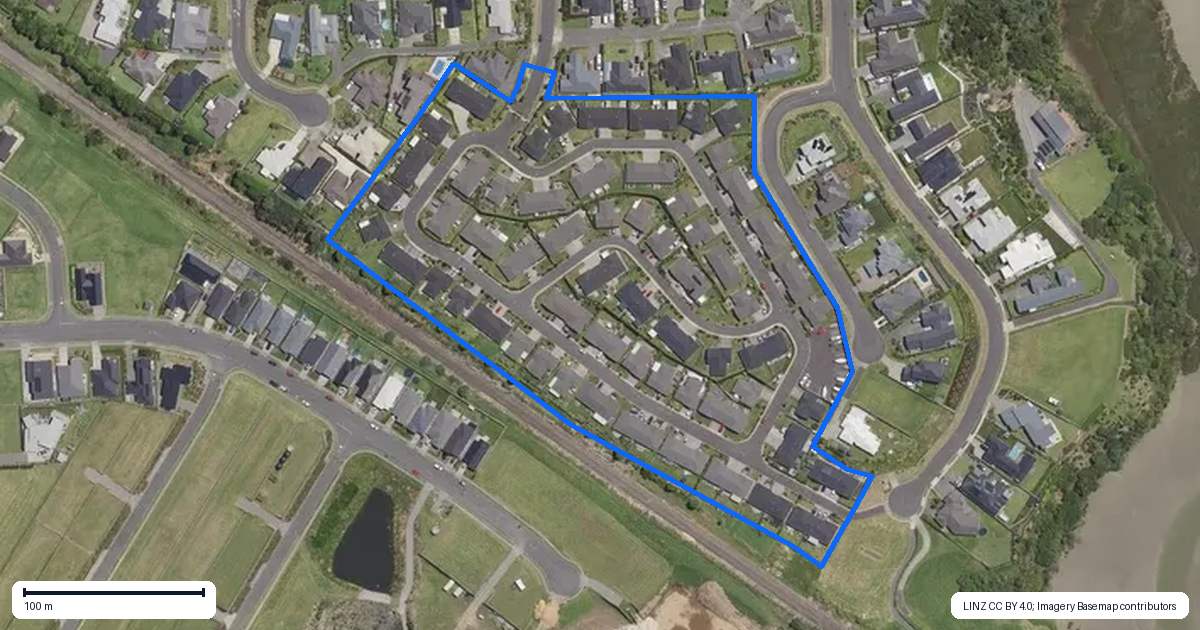 Property context map for 14/4 Greystone Place, Omokoroa