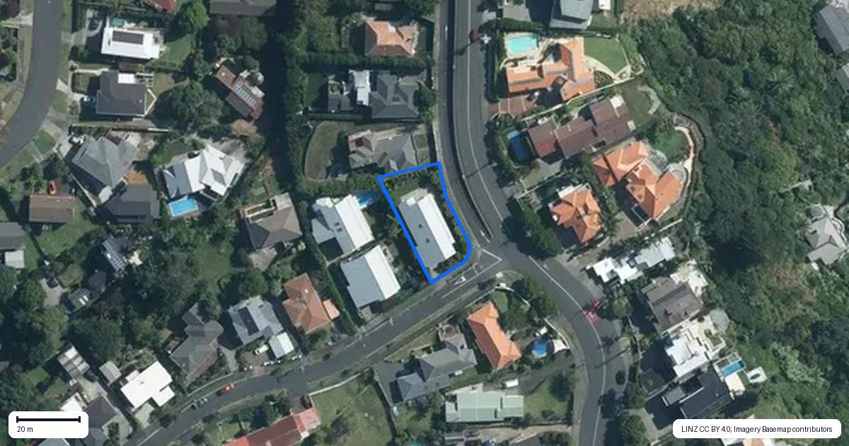 Property context map for 396 Riddell Road, Glendowie, Auckland