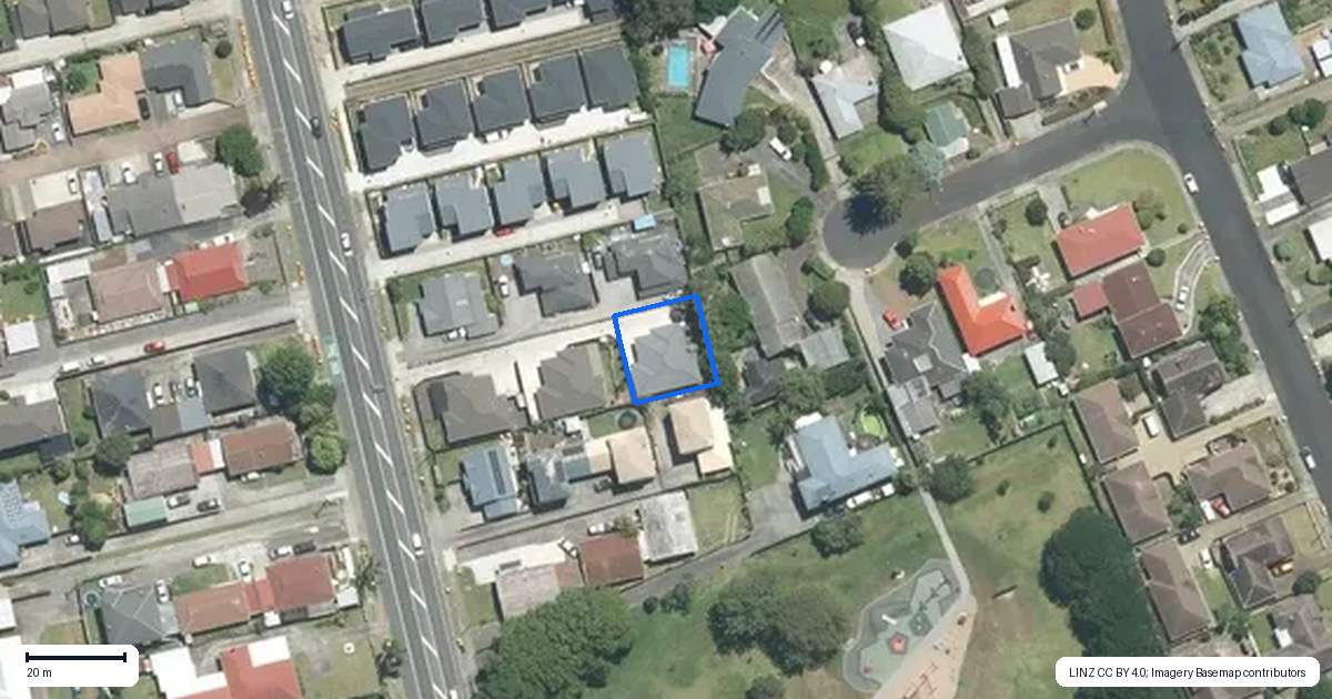 Property context map for 50B Great South Road, Manurewa, Auckland