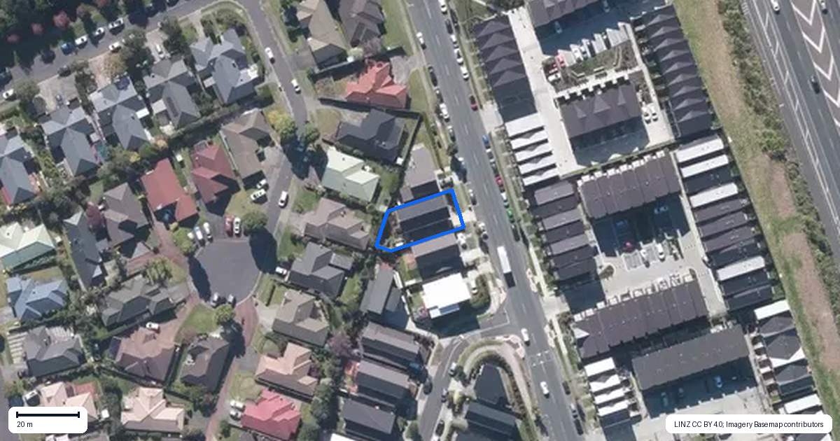 Property context map for 23B Westgate Drive, Westgate, Auckland