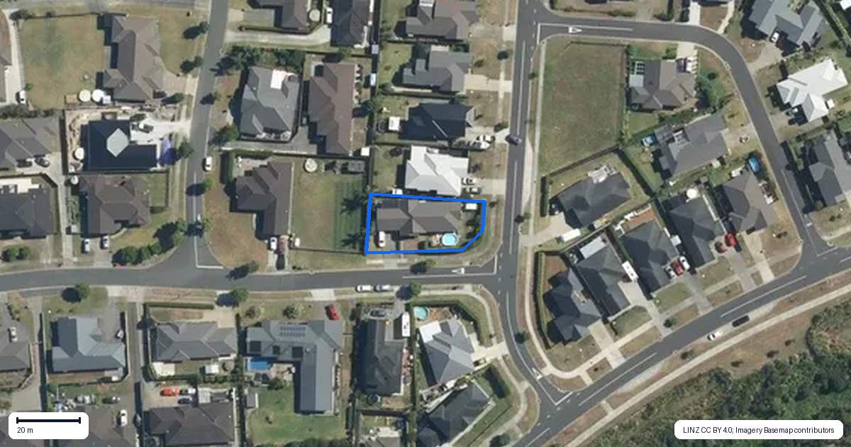 Property context map for 21 Maple Lane, Huapai, Kumeu