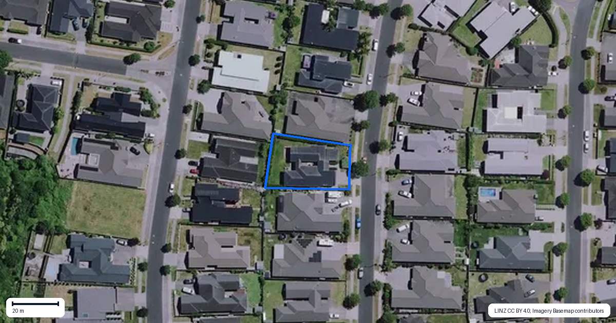 Property context map for 25 Brad Avenue, Flagstaff, Hamilton