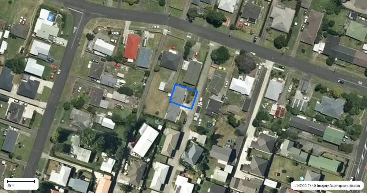 Property context map for 15A Elizabeth Street, Tuakau