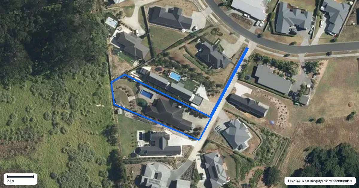 Property context map for 6 Pheasant Lane, Waimauku