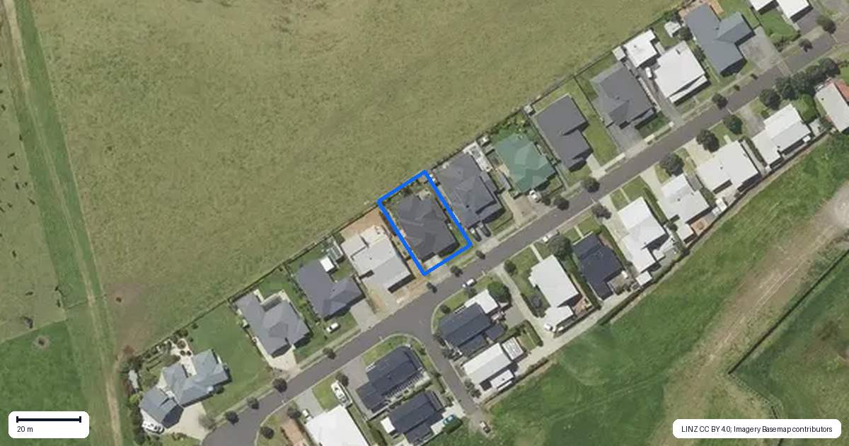 Property context map for 54 Ocean Breeze Drive, Waihi Beach