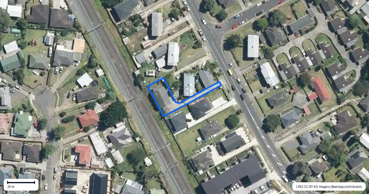 Property context map for 60A Swaffield Road, Papatoetoe, Auckland
