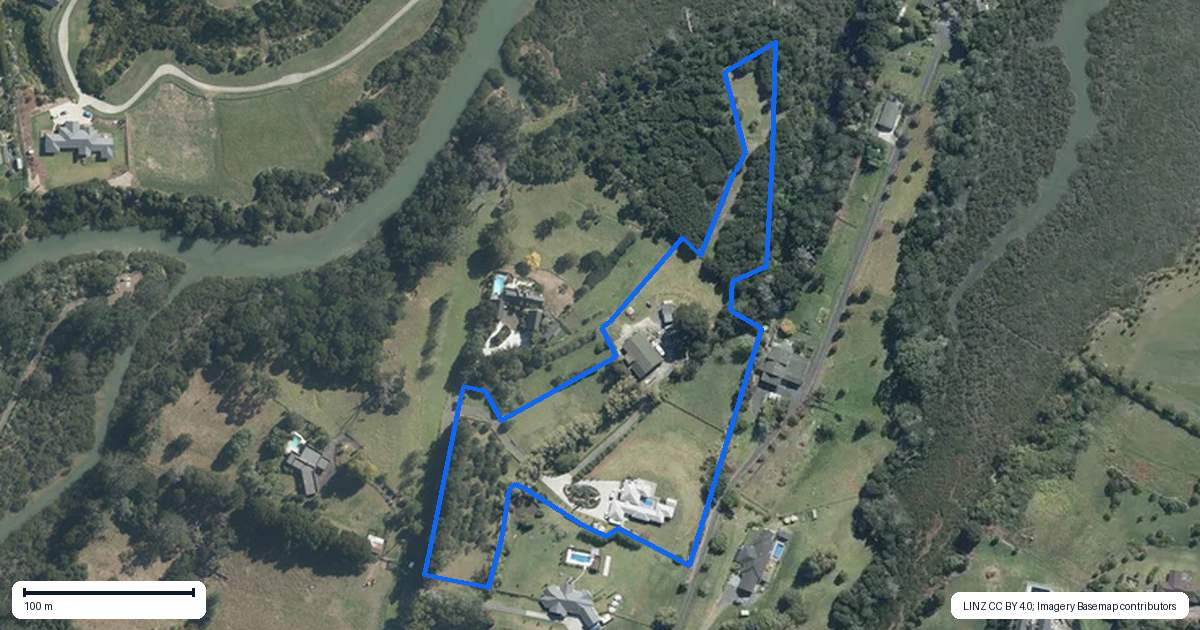 Property context map for 342 Spur Road, Stillwater, Silverdale