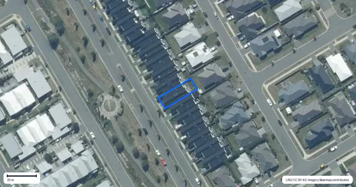 Property context map for 97 Faringdon Boulevard, Rolleston