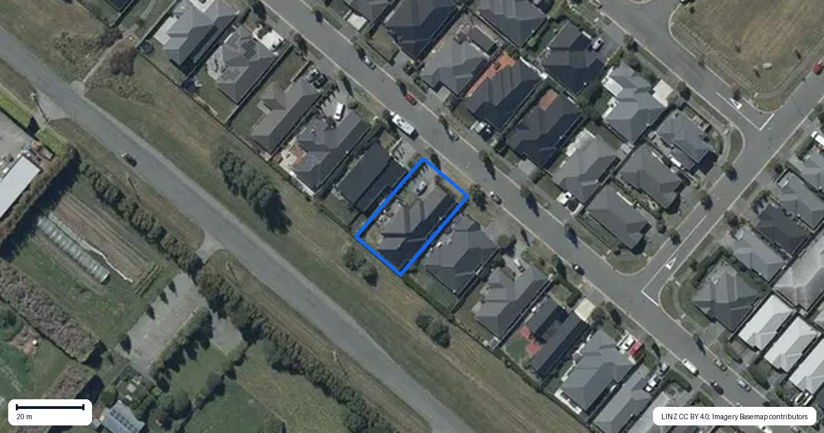 Property context map for 90 Bradwell Crescent, Halswell, Christchurch