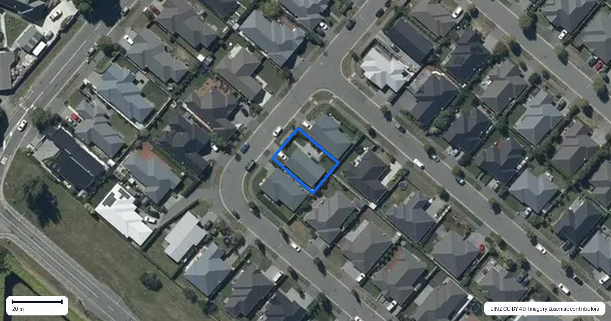 Property context map for 41 Bradwell Crescent, Halswell, Christchurch