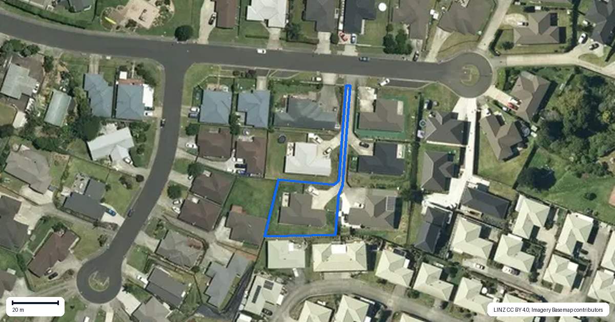 Property context map for 18B Martindale Lane, Tuakau