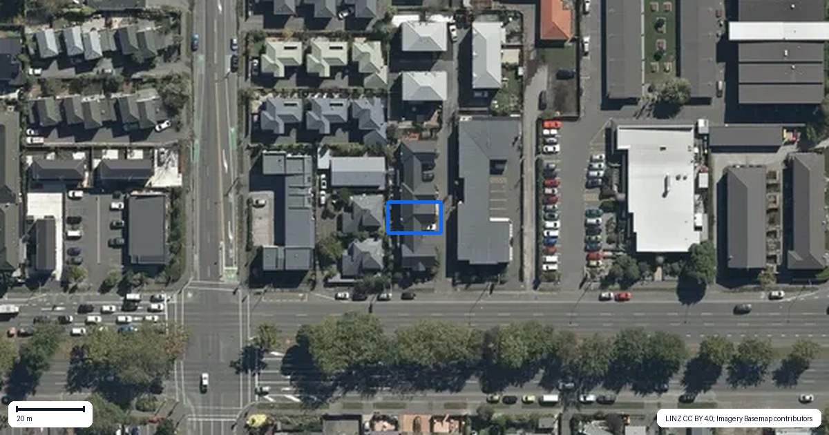 Property context map for 2/245 Bealey Avenue, Christchurch Central, Christchurch