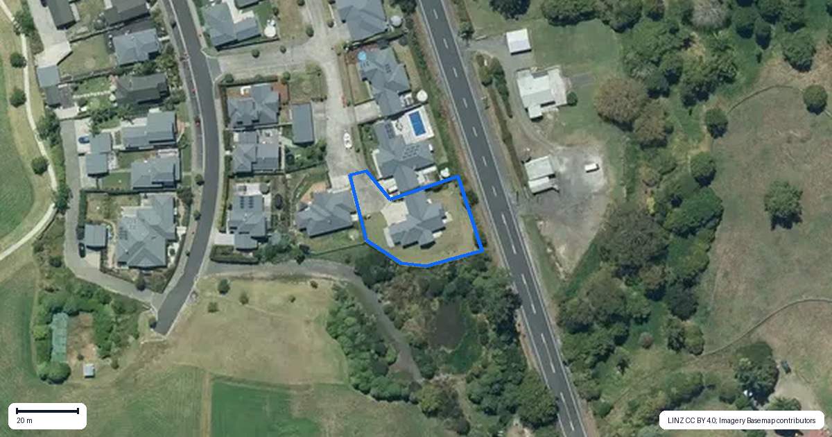 Property context map for 8 Michelia Lane, Kaukapakapa