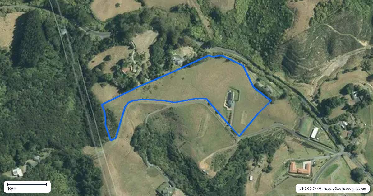 Property context map for 4 Bridle Way, Hunua
