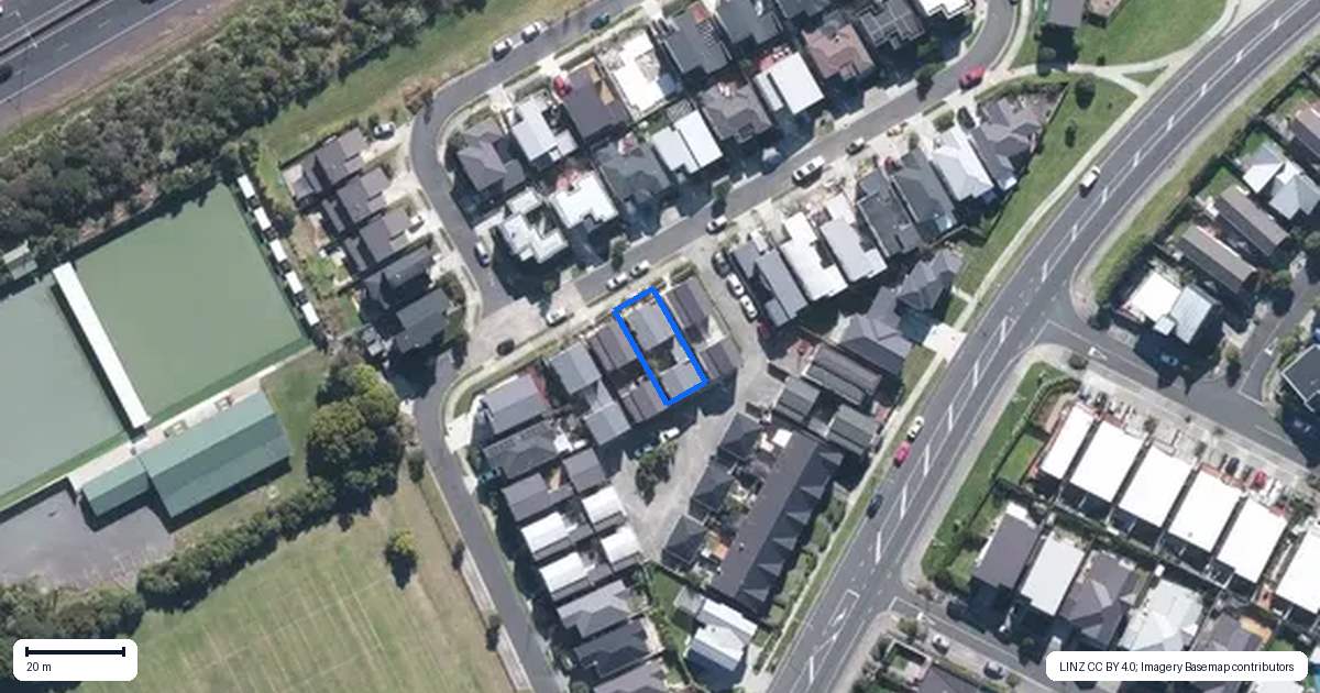 Property context map for 23 Lockheed Street, Hobsonville, Auckland