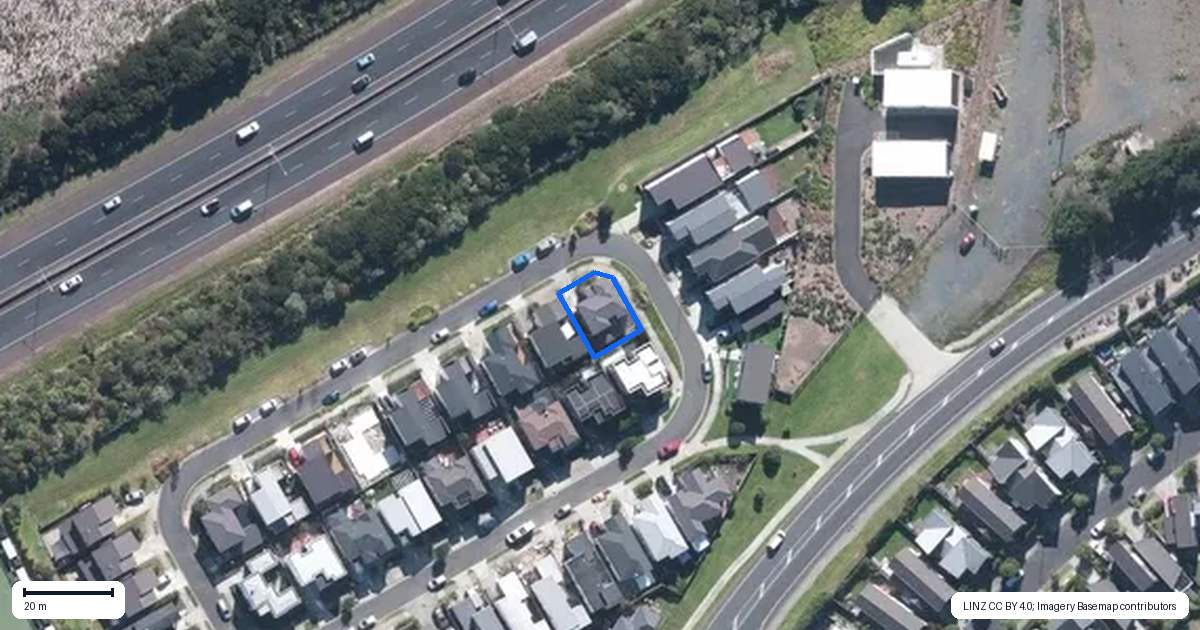 Property context map for 38 Lockheed Street, Hobsonville, Auckland