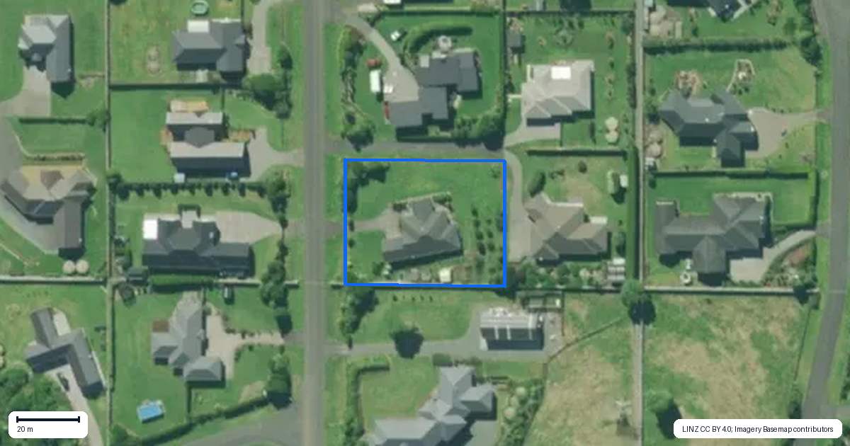 Property context map for 45 Karanui Road, Te Kamo, Whangarei